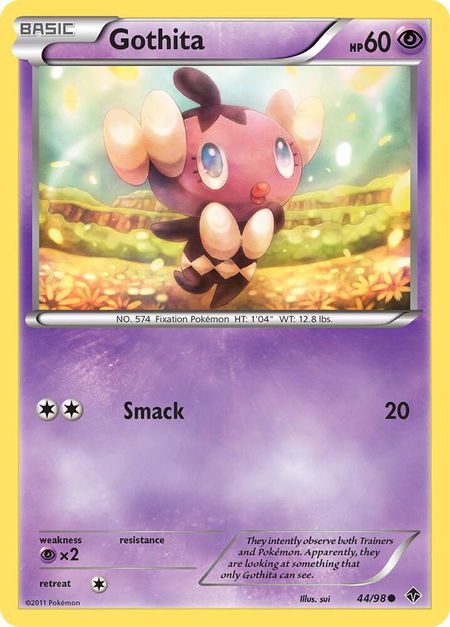 Gothita (44) - Emerging Powers Pokémon trading card