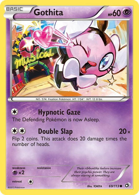 Gothita (69) trading card from Legendary Treasures Gothita (69) - Legendary Treasures Pokémon trading card