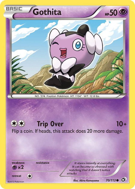 Gothita (70) trading card from Legendary Treasures Gothita (70) - Legendary Treasures Pokémon trading card
