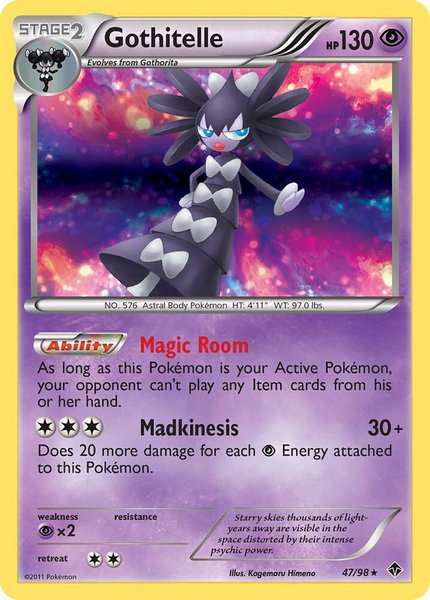 Gothitelle (47) - Emerging Powers Pokémon trading card
