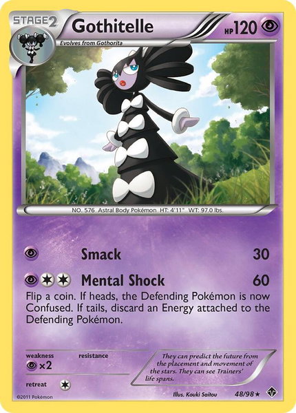 Gothitelle (48) trading card from Emerging Powers Gothitelle (48) - Emerging Powers Pokémon trading card
