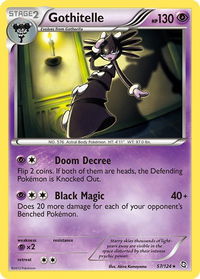Gothitelle - Dragons Exalted (DRX) #57/124 - Rare Pokémon Trading Card