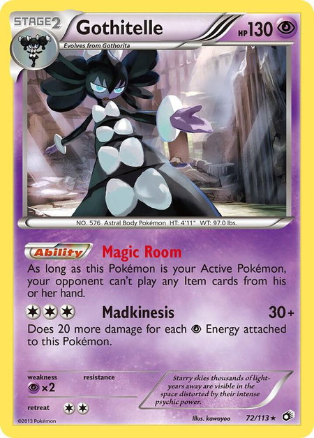 Gothitelle - Legendary Treasures Pokémon trading card