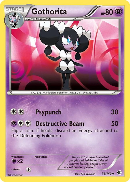 Gothorita - Boundaries Crossed Pokémon trading card