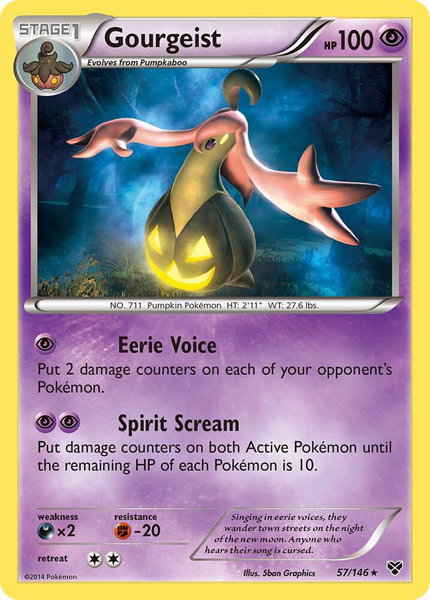 Gourgeist - XY Base Set Pokémon trading card