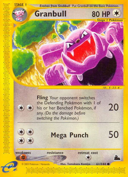 Granbull - Skyridge Pokémon trading card
