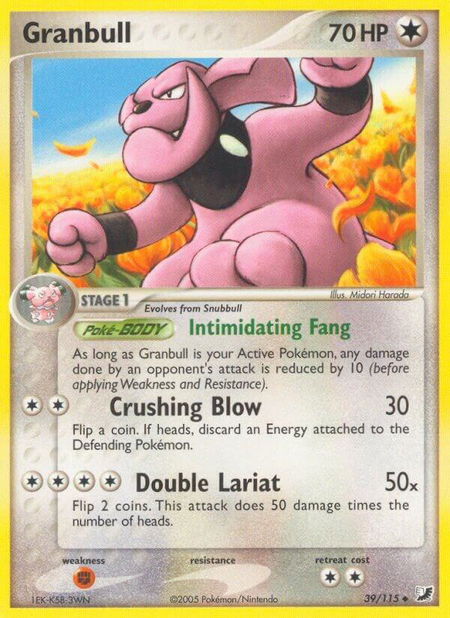 Granbull - Unseen Forces Pokémon trading card