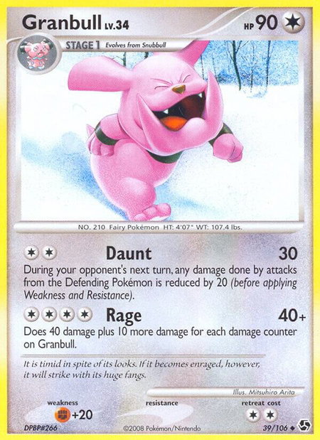 Granbull - Great Encounters Pokémon trading card