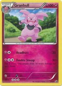 Granbull trading card from Kalos Starter Set Granbull - Kalos Starter Set Pokémon trading card