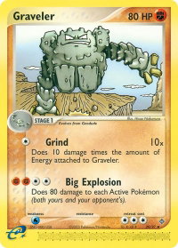 Graveler - 29/97 - Dragon (DR) #29/97 - Uncommon Pokémon Trading Card
