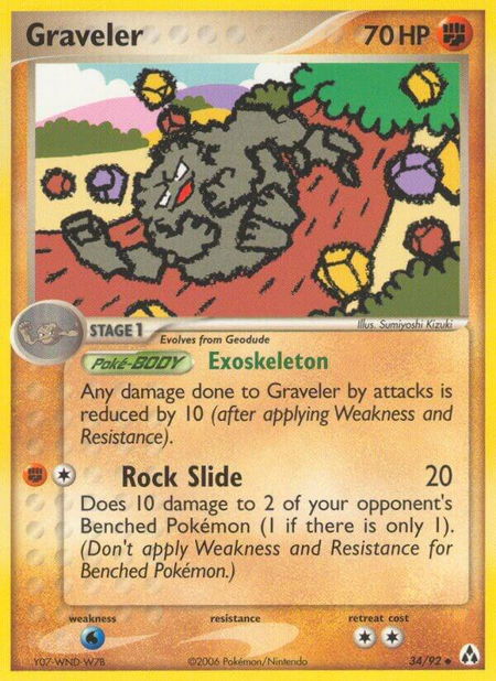 Graveler - Legend Maker Pokémon trading card