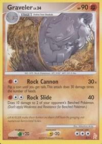 Graveler trading card from DP Trainer Kit: Manaphy & Lucario Graveler - DP Trainer Kit: Manaphy & Lucario Pokémon trading card