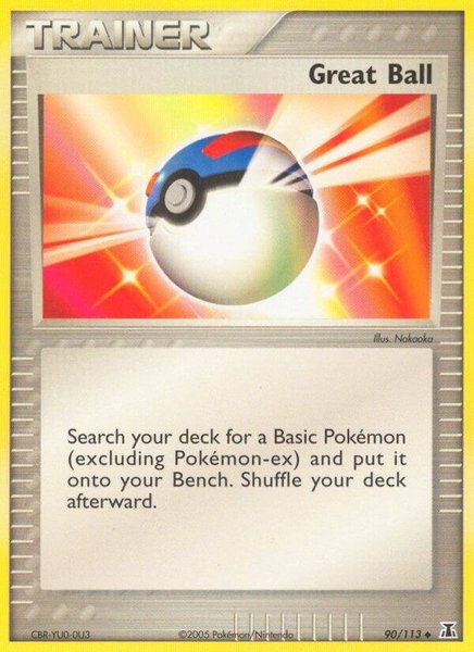 Great Ball trading card from Delta Species Great Ball - Delta Species Pokémon trading card