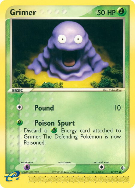 Grimer - Dragon Pokémon trading card