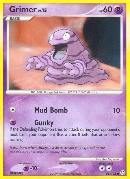 Grimer - Secret Wonders Pokémon trading card