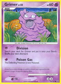 Grimer - Platinum (PL) #75/127 - Common Pokémon Trading Card