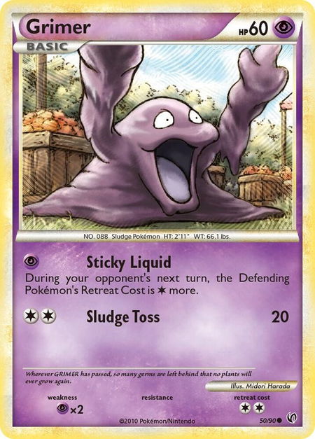 Grimer - Undaunted Pokémon trading card
