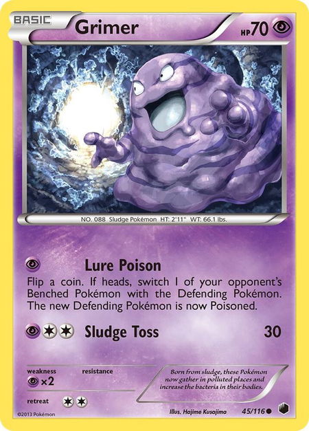 Grimer - Plasma Freeze Pokémon trading card
