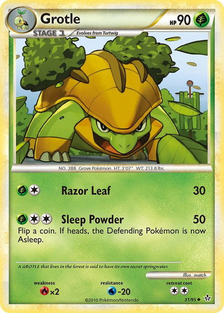 Grotle - Unleashed Pokémon trading card