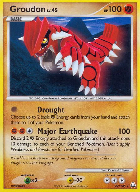 Groudon - Legends Awakened Pokémon trading card