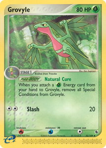 Grovyle - 32/109 - Ruby and Sapphire (RS) #32/109 - Uncommon Pokémon Trading Card