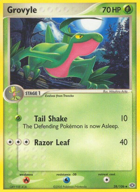 Grovyle - Emerald Pokémon trading card