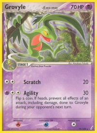 Grovyle (Delta Species) - Crystal Guardians (CG) #19/100 - Rare Pokémon Trading Card