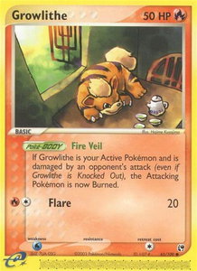 Growlithe - Sandstorm (SS) #65/100 - Common Pokémon Trading Card