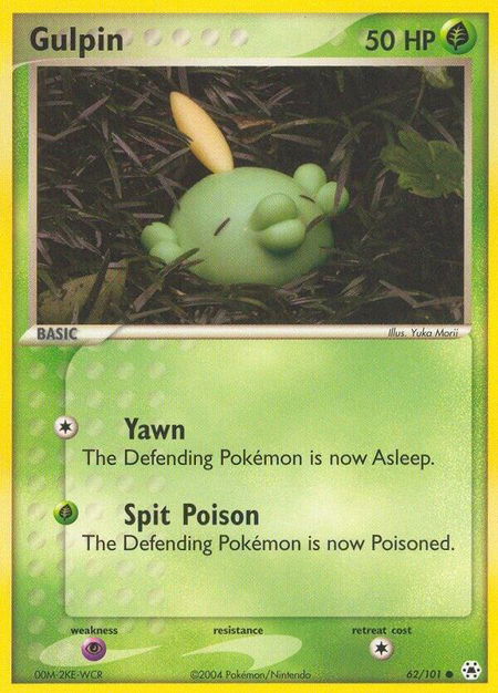 Gulpin - Hidden Legends Pokémon trading card