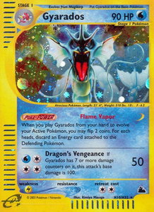 Gyarados (H10) - Skyridge (SK) #H10/H32 - Holo Rare Pokémon Trading Card