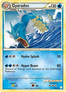 Gyarados - HeartGold SoulSilver (HS) #4/123 - Holo Rare Pokémon Trading Card
