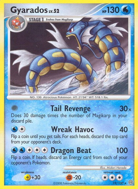 Gyarados - Stormfront Pokémon trading card