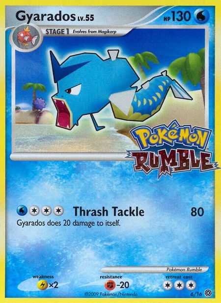 Gyarados trading card from Rumble Gyarados - Rumble Pokémon trading card