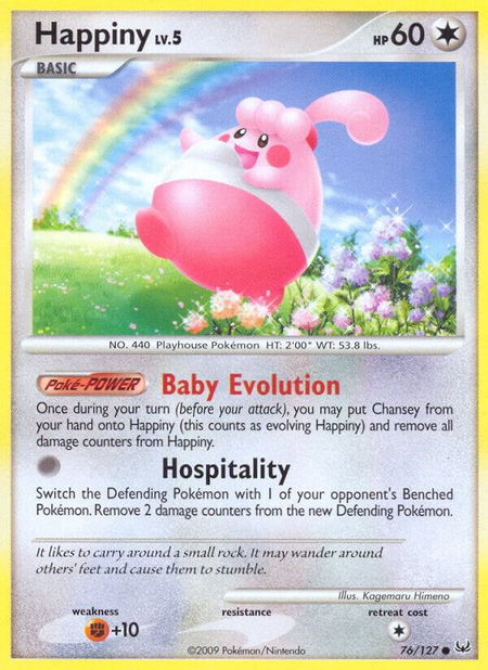 Happiny - Platinum Pokémon trading card