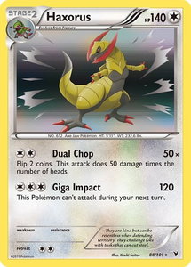 Haxorus - Noble Victories (NVI) #88/101 - Holo Rare Pokémon Trading Card