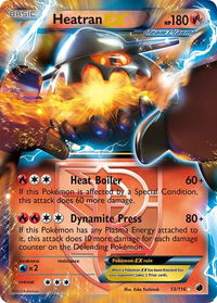 Heatran EX (Team Plasma) - Plasma Freeze (PLF) #13/116 - Ultra Rare Pokémon Trading Card