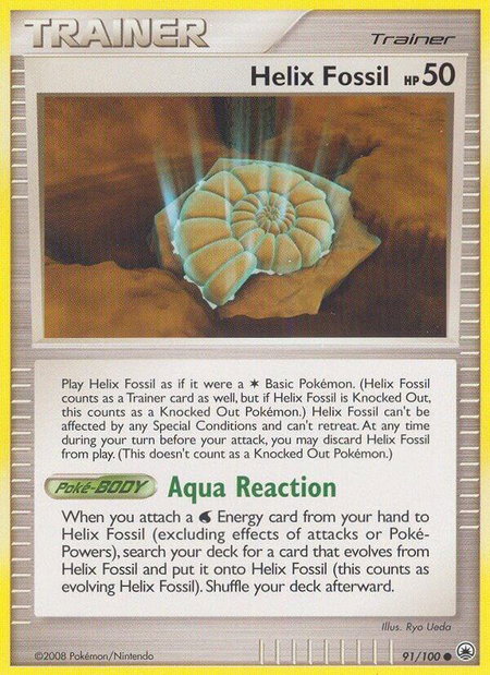 Helix Fossil - Majestic Dawn Pokémon trading card