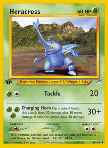 Heracross - Neo Destiny (N4) #041/105 - Uncommon Pokémon Trading Card