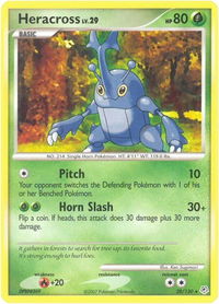 Heracross - Diamond and Pearl (DP) #28/130 - Rare Pokémon Trading Card