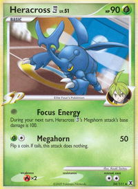 Heracross E4 - Rising Rivals (RR) #24/111 - Rare Pokémon Trading Card