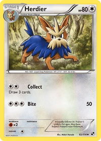 Herdier - Black and White (BLW) #82/114 - Uncommon Pokémon Trading Card