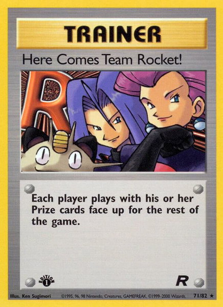Here Comes Team Rocket! (71) trading card from Team Rocket Here Comes Team Rocket! (71) - Team Rocket Pokémon trading card