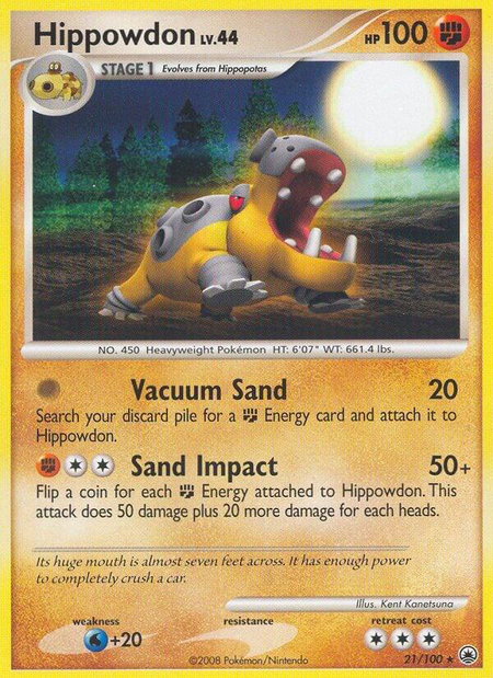 Hippowdon - Majestic Dawn Pokémon trading card