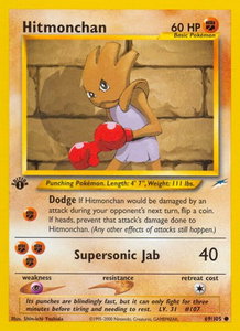 Hitmonchan - Neo Destiny (N4) #069/105 - Common Pokémon Trading Card