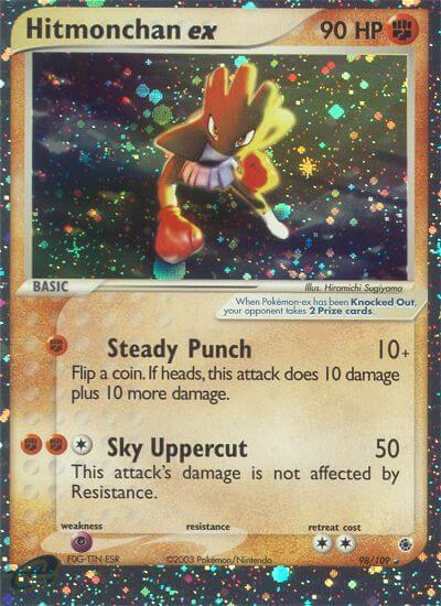 Hitmonchan ex - Ruby and Sapphire Pokémon trading card