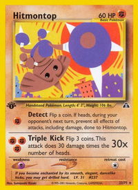 Hitmontop (22) - Neo Discovery (N2) #22/75 - Rare Pokémon Trading Card