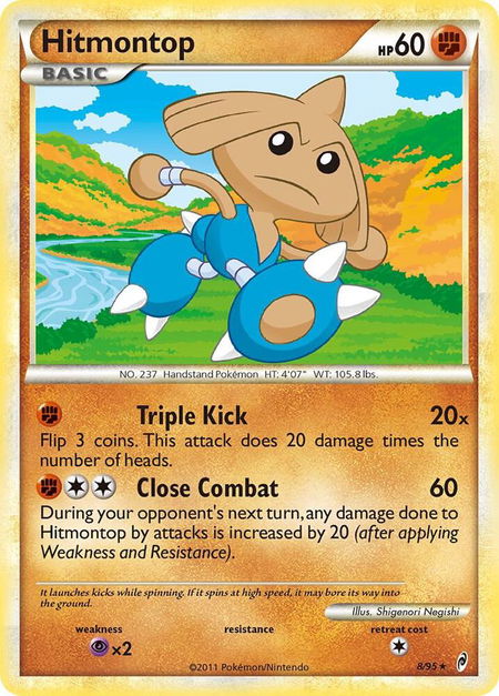 Hitmontop - Call of Legends Pokémon trading card