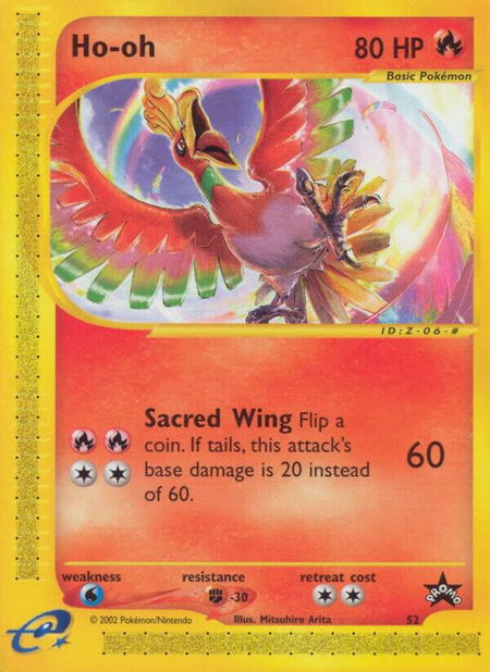Ho-oh trading card from WoTC Promo Ho-oh - WoTC Promo Pokémon trading card