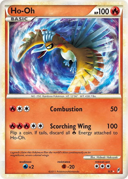 Ho-Oh (Shiny) trading card from Call of Legends Ho-Oh (Shiny) - Call of Legends Pokémon trading card