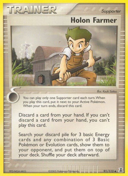 Holon Farmer - Delta Species Pokémon trading card